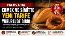 Yalova’da Ekmek Ve Simitte Yeni Tarife Yürürlükte: Gramaj Arttı, Fiyat 20 Lira Oldu