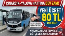 Çınarcık–Yalova Hattında Minibüs Ücretlerine Zam: Yeni Tarife 80 Tl Oldu
